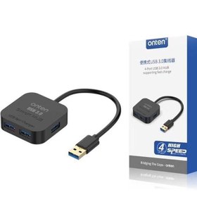 تصویر هاب USB اونتن 4 پورت مدل Onten OTN-35210 ONTEN USB 3.0 TO 4 USB 3.0 HUB OTN-35210