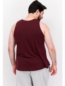 تصویر جلیقه‌های تمرینی بدون آستین مردانه مناسب ورزش، رنگ مارون برند champion Men Sportwear Fit Sleeveless Training Vests, Maroon