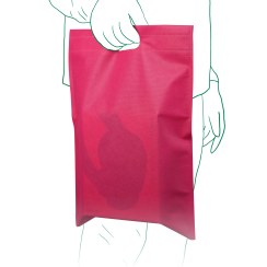 تصویر ساک دستی پارچه سوزنی دستگیره پانچی ۴۵*۳۵ فلت 