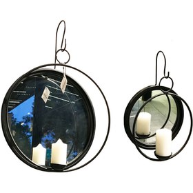 تصویر آینه و شمعدان دیواری W7950 