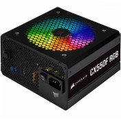 تصویر پاور کامپیوتر CX550F RGB کورسیر 550 وات ا Corsair CX550F RGB Fully Modular Power Supply Corsair CX550F RGB Fully Modular Power Supply