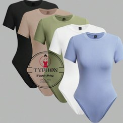 تصویر بادی زنانه آستین کوتاه 