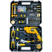 تصویر دریل چکشی اینتیمکس مدل 0902 با مجموعه ۱۱۰ عددی و آچارخور 