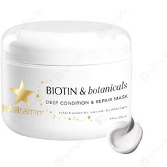 تصویر ماسک حالت دهنده و ترمیم کننده مو هیرتامین HAIRTAMIN BIOTIN & BOTANICALS DEEP CONDITION & REPAIR HAIR MASK