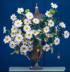 تصویر گلدان پایه دار کله قندی کد 702 