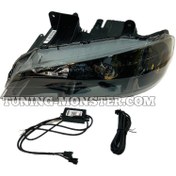 تصویر چراغ لنزدار پارس دویل RGB دودی 