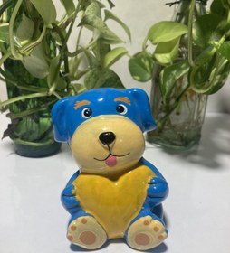 تصویر قلک پلی استر سگ نشسته 