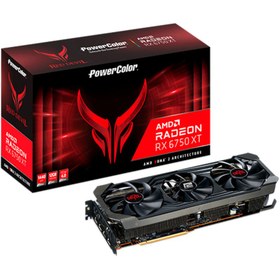 تصویر کارت گرافیک پاور کالر Red Devil Radeon RX 6750 XT 12GB PowerColor Red Devil Radeon RX 6750 XT 12GB 192Bit GDDR6 Graphics Card