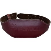 تصویر کمربند بدنسازی چرم IRONBULL 