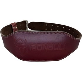 تصویر کمربند بدنسازی چرم IRONBULL 