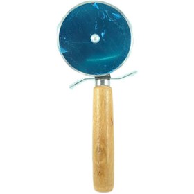 تصویر پیتزا بر دسته چوبی 