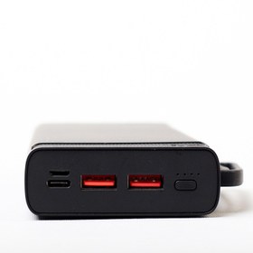 تصویر پاوربانک کلومن مدل KP-019 ظرفیت 20000 میلی آمپر ساعت به همراه کابل MICROUSB / USB-C/ لایتنینگ خاکستری پاوربانک کلومن مدل KP-019 خاکستری