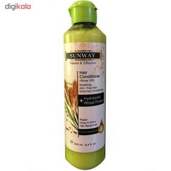 تصویر نرم کننده مو سان وی مدل Wheat Protein حجم 250 میلی لیتر Sunway Wheat Protein hair conditioner, volume 250 ml