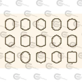 تصویر وکتور مجموعه کادر کد 506 