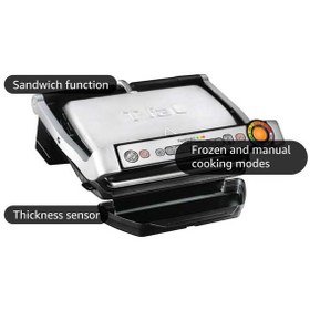 تصویر گریل تفال مدل Tefal OptiGrill GC7058 Grill Tefal Model Tefal OptiGrill GC7058