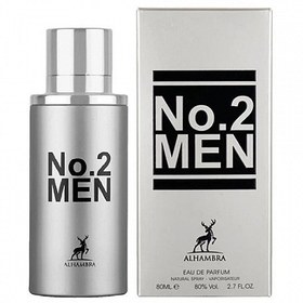 تصویر ادو پرفیوم مردانه الحمبرا مدل No. 2 Men حجم 80 میلی لیتر عطر مردانه