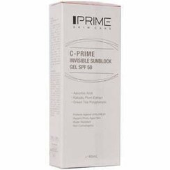 تصویر ژل ضد آفتاب SPF50 حاوی ویتامین C پریم C-Prime Invisible Sunblock Gel SPF50 40ml