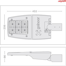 تصویر چراغ خیابانی 100 وات ستاره s گلنور Street and Highway Lighting 100 W SETAREH s Golnoor