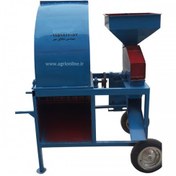 تصویر آسیاب دو کاره چرخ دار بلغور گندم و جو و ذرت و علوفه خردکن 