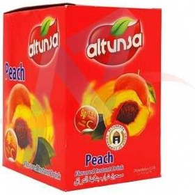 تصویر شربت پودری آلتون سا تکنفره هلو – باکس ۲۴ عددی – Altunsa Peach 