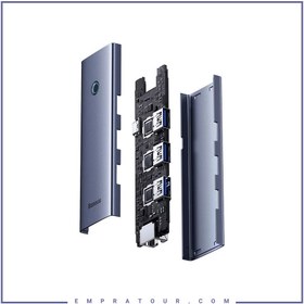 تصویر هاب Baseus UltraJoy Series BS-OH109 B0005280B811-12 USB3.0/RJ45/Type-C To USB3.0 Baseus UltraJoy Series BS-OH109 B0005280B811-12 USB3.0/RJ45/Type-C To USB3.0 Hub