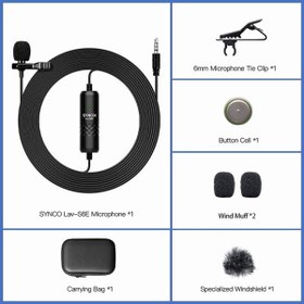 تصویر میکروفون یقه ای Synco S6E Lavalier Microphone Synco S6E Lavalier Microphone