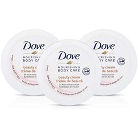 تصویر کرم مرطوب کننده و تغذیه کننده صورت و بدن داو Dove nourishing body care beauty cream for hand body