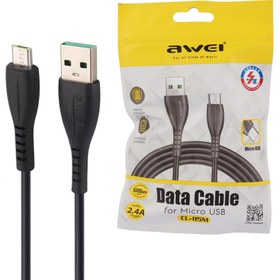 تصویر کابل میکرو یو اس بی فست شارژ Awei CL-115M 2.4A 1m Awei CL-115M 2.4A 1m Micro USB Cable