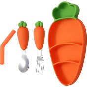 تصویر لیتل وانس غذا خوری سیلیکونی هویج 