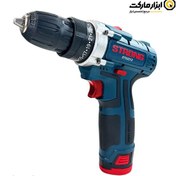 تصویر دریل پیچ گوشتی شارژی 10 میلی متر سه نظام اتوماتیک 12 ولت 2 باتری استرانگ STG2212 STRONG STG2212 Cordless Drill screwdriver 10mm three-system Automatic 12 V Dual Battery