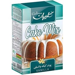 تصویر پودر کیک وانیلی جعبه مقوایی 500 گرم گلیران 