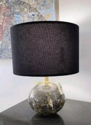 تصویر آباژور سنگی گرد Stone lampshade