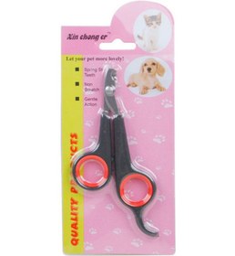 تصویر کلیپر ناخن سگ استیل ضد زنگ مشکی/نارنجی/نقره‌ای برند generic Stainless Steel Dog Nail Clippers Black/Orange/Silver