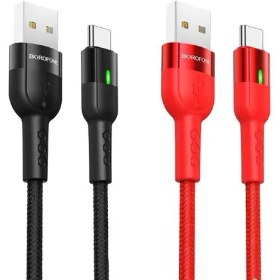 تصویر کابل تبدیل USB به USB-C بروفون مدل BU17 طول 1.2 متر Borofone BU17 Type-C Cable 1.2m