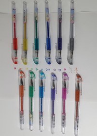 تصویر روان نویس اکلیلی سی کلاس مدل Glitter بسته ۱۲ عددی 