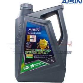 تصویر روغن موتور آیسین 0W20 اصلی (4 لیتری) AISIN Fully synthetic motor oil SAE 0W-20 API SN+ 4L ESFNP0024PB Made in Korea