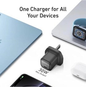 تصویر شارژر دیواری انکر مدل A2698 ظرفیت ۳۰ وات USB-C 