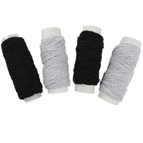 تصویر کش ماسوره ای White Polyester Shirring Elastic