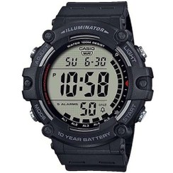 تصویر ساعت مچی دیجیتال بند لاستیکی مردانه برند AE-1500WH-1AVDF برند casio Men's Rubber Digital Buckle Wrist Watch-AE-1500WH-1AVDF