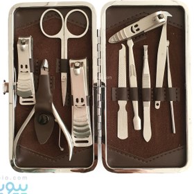 تصویر ست مانیکور ۱۲ تکه تیتانیومی سایز متوسط 