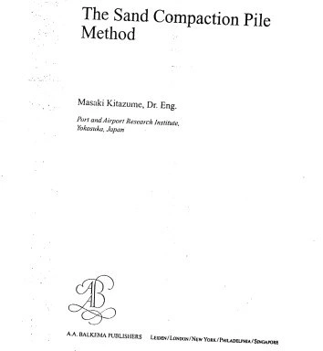 خرید و قیمت دانلود کتاب The Sand Compaction Pile Method [1 ed.] | ترب