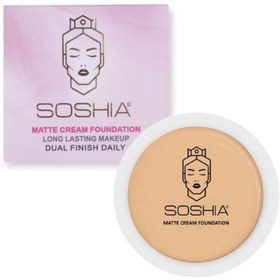 تصویر کرم گریم مات دوآل فینیش سوشیا Soshia Dual Finish Matte Foundation 