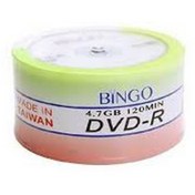 تصویر دی وی دی خام 120MIN ، 4.7 GB بینگو 