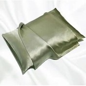 تصویر روبالشی سبز Ipek خالص 100 ٪ ایتالیایی 2 قطعه 25 بالش ابریشمی مامان ZAVO 