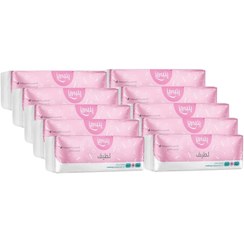 تصویر نوار بهداشتی پنبه ریز مدل لطیف ۱۰ عددی 