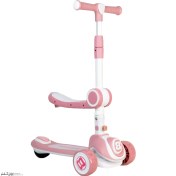 تصویر اسکوتر صندلی دار موزیکال باراباس کد ۱۸۹۴ صورتی 