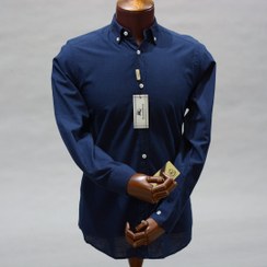 تصویر پیراهن مردانه پارچه لینن سرمه ای باربری (Burberry) 