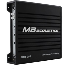 تصویر آمپلی‌ فایر خودرو ام‌ بی آکوستیکس 1800 وات 2 کانال MB Acoustics MBA-280 ا MB Acoustics MBA-280 Car Amplifier 1800W 2Ch MB Acoustics MBA-280 Car Amplifier 1800W 2Ch