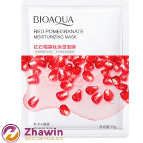 تصویر ماسک صورت نقابی سفت کننده انار بیوآکوا Bioaquoa Lifting Pomegranate Sheet Mask