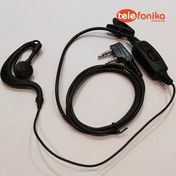 تصویر هندزفری دو فیش واکی تاکی بیسیم حلزونی HELICAL HANDSFREE